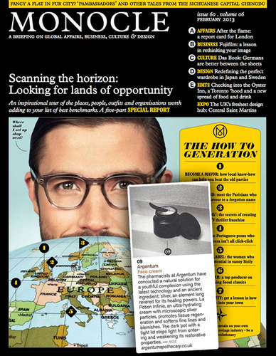 Magazine cover for Monocle