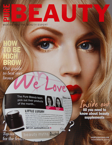 Magazine cover for Pure Beauty