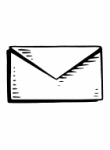 An animated envelope wobbling